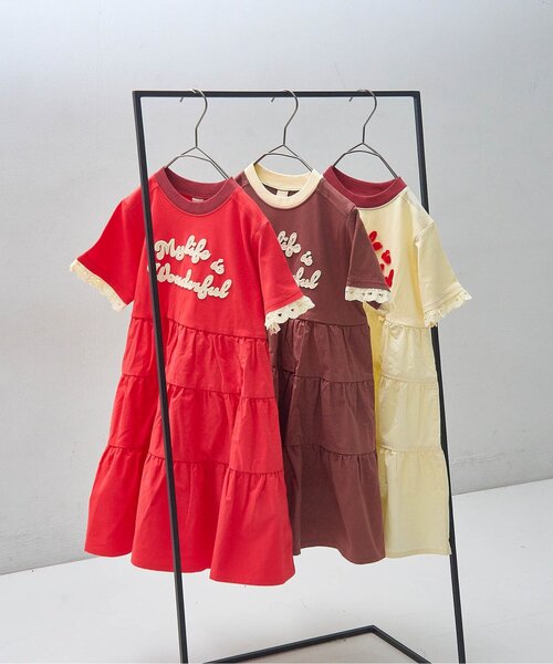 「p.premier」 「KIDS」ドッキングワンピース 130 アイボリー キッズ_画像5