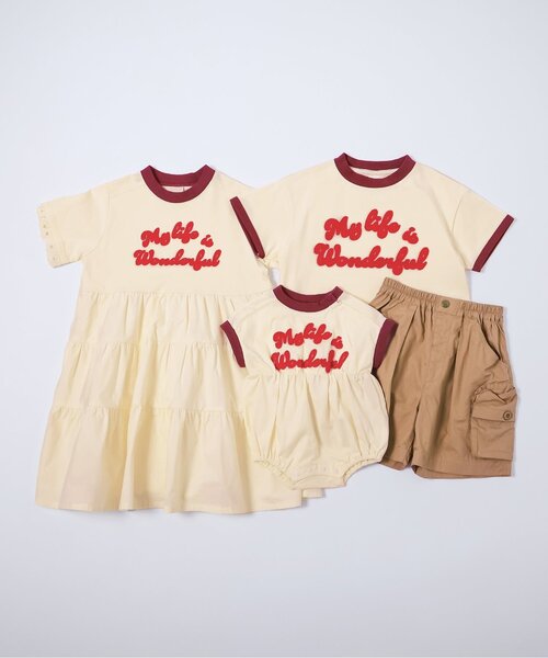 「p.premier」 「KIDS」ドッキングワンピース 130 アイボリー キッズ_画像8