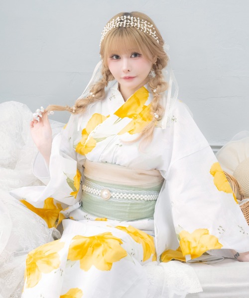 Retica（レティカ） ゆかた 浴衣 浴衣セット レディース イエロー