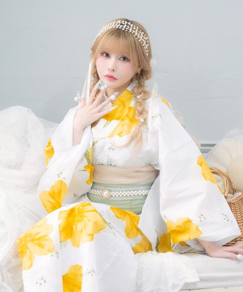 Retica（レティカ） ゆかた 浴衣 浴衣セット レディース イエロー
