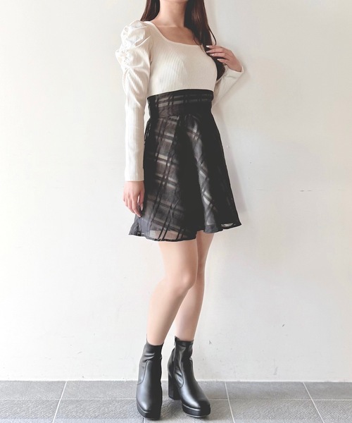 「one way」 「NOMAE」ドッキングワンピース FREE グレー レディース_画像8