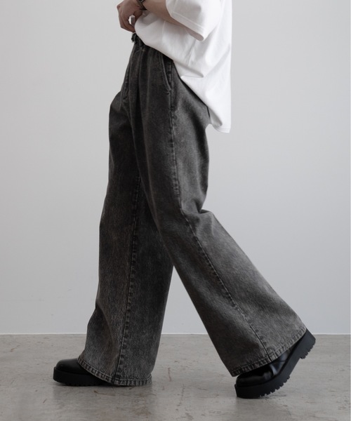 「Casper John」 デニムパンツ MEDIUM グレー系その他 メンズ_画像4