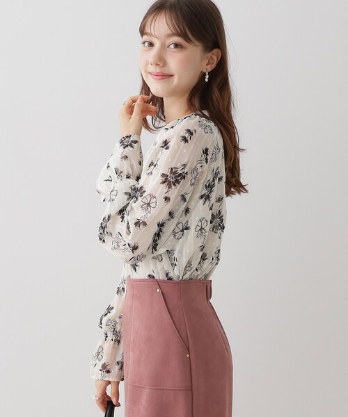 「couture brooch」 長袖ブラウス 40 ベージュ レディース_画像7