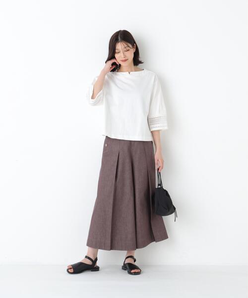 「human woman」 デニムパンツ LARGE ネイビー レディース_画像4
