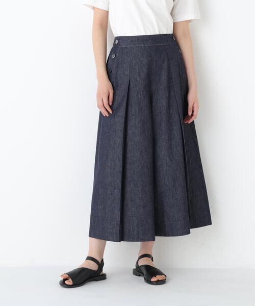 「human woman」 デニムパンツ LARGE ネイビー レディース_画像8