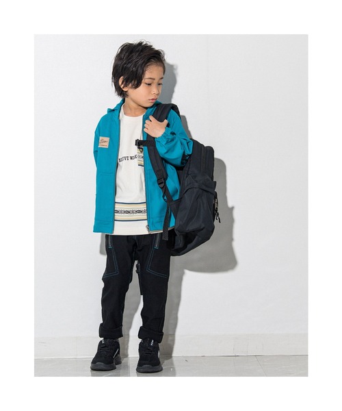 「WASK」 「KIDS」リュック LARGE ブラック キッズ_画像6