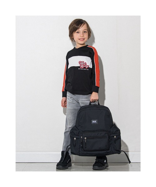 「WASK」 「KIDS」リュック LARGE ブラック キッズ_画像7