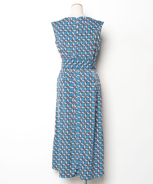 「EPOCA THE SHOP」 ノースリーブワンピース 38 ネイビー レディース_画像2