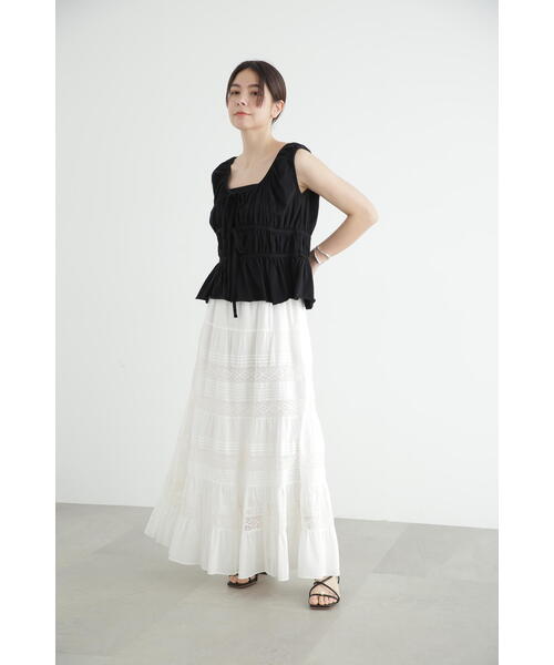 「JILL STUART」 ノースリーブトップス FREE ホワイト レディース_画像4
