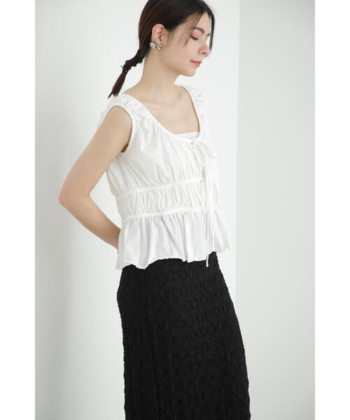 「JILL STUART」 ノースリーブトップス FREE ホワイト レディース_画像8