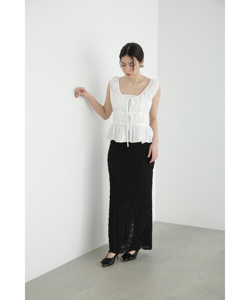 「JILL STUART」 ノースリーブトップス FREE ホワイト レディース_画像9