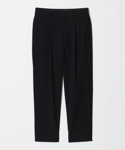 United arrowsブラック スラックス テーパードフィット BEAUTY＆YOUTH UNITED ARROWS スラックス クール 1プリーツ テーパード