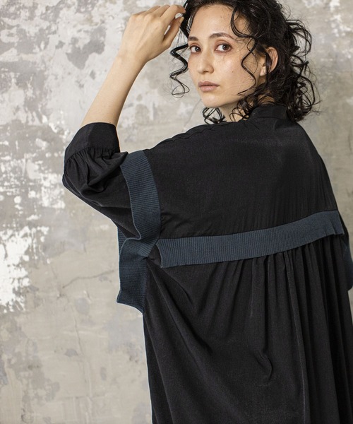 「OSMOSIS」 「loaf」長袖ワンピース ONE SIZE アイボリー レディース_画像7