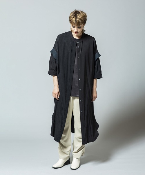 「OSMOSIS」 「loaf」長袖ワンピース ONE SIZE アイボリー レディース_画像9
