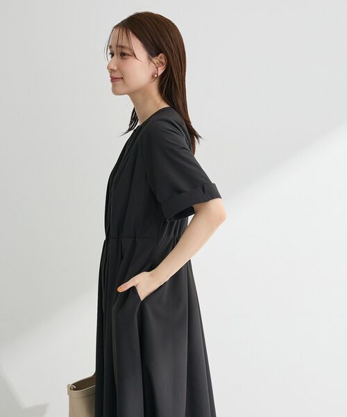 「Green Parks」 シャツワンピース FREE ブルー レディース_画像7