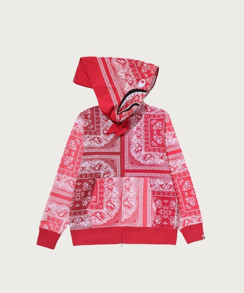 A BATHING APE メンズパーカー（色：レッド系）｜トップス