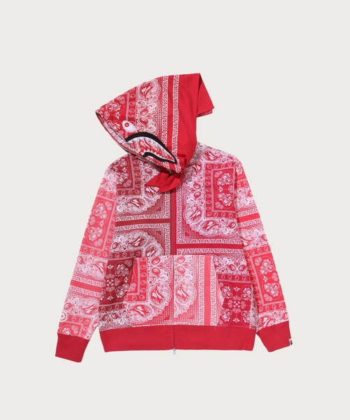 A BATHING APE メンズパーカー（色：レッド系）｜トップス