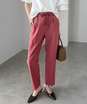 スラックス パンツ ストレッチドローストリング...の詳細画像2
