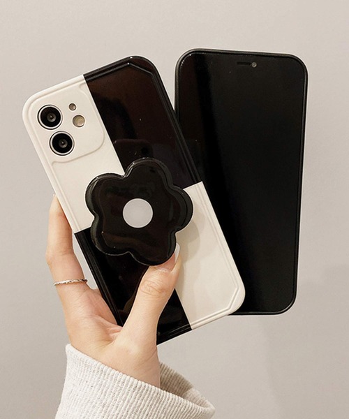 shopnikoniko（ショップにこにこ） スマホケース フラワーグリップ
