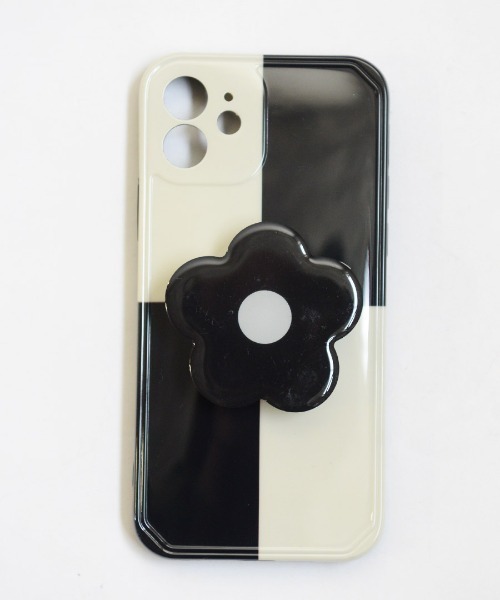 shopnikoniko（ショップにこにこ） スマホケース フラワーグリップ