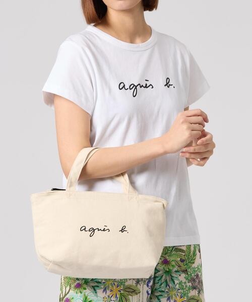 agnes b.（アニエスベー） トートバッグ WEB限定 ロゴトートバッグ 
