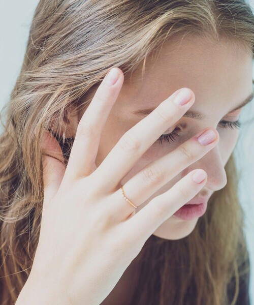 ete【エテ】18k レイヤードダイヤモンド リング 定価￥51700 ete（エテ） 指輪 リング K18YG レイヤード ダイヤモンド リング