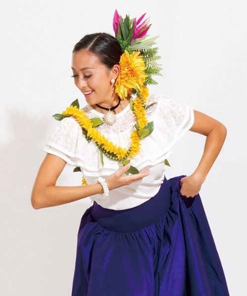 「Maunaloa」レースフリルトップス レディース Maunaloa（ファッション） 「Maunaloa」レースフリルトップス