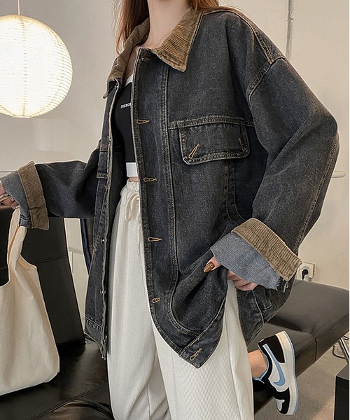 DIESEL レア　デニムとコーデュロイジャケット，サイズ:S DIESEL レア デニムとコーデュロイジャケット，サイズ:S DIESEL レア