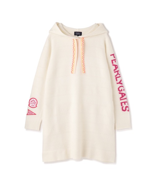 PEARLY GATES ニットフーディワンピース PEARLY GATES ワンピース 「PEARLY GATES」ウールカシミヤ
