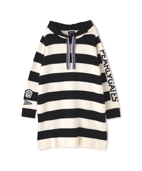 PEARLY GATES ニットフーディワンピース PEARLY GATES ワンピース 「PEARLY GATES」ウールカシミヤ