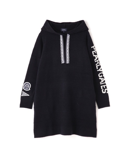 PEARLY GATES ニットフーディワンピース PEARLY GATES ワンピース 「PEARLY GATES」ウールカシミヤ