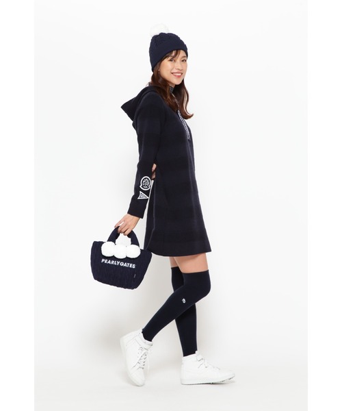 パーリーゲイツ　フーディワンピース PEARLY GATES ワンピース 「PEARLY GATES」ウールカシミヤ