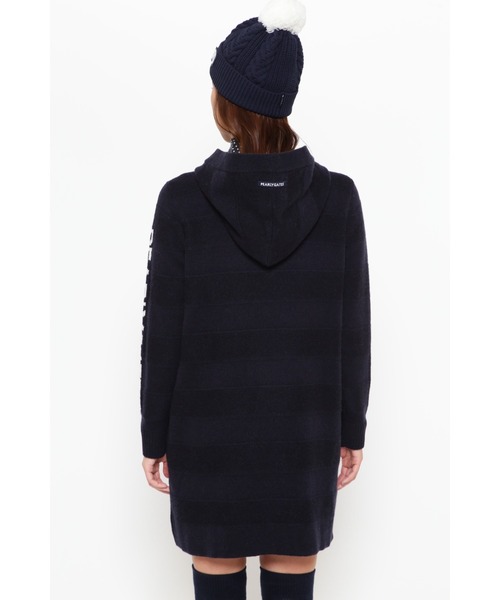 PEARLY GATES ニットフーディワンピース PEARLY GATES ワンピース 「PEARLY GATES」ウールカシミヤ