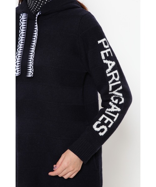 PEARLY GATES ニットフーディワンピース PEARLY GATES ワンピース 「PEARLY GATES」ウールカシミヤ