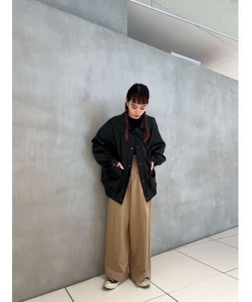 THROW by SLY スラックス パンツ ONE TUCK WIDE TROUSER