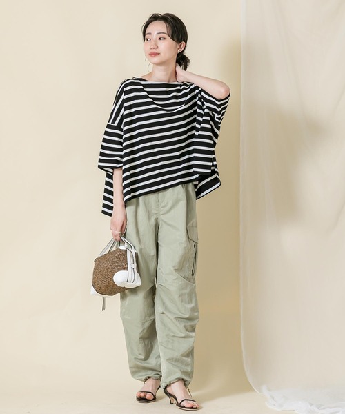 #Gready Brilliant 綿レ-スマキシスカ-ト Gready Brilliant tシャツ Tシャツ 綿BDボート7分袖