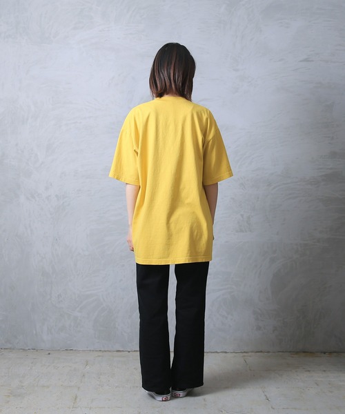 ヴィンテージ風【RRL】ガーメントダイクルーネックTシャツ WAIPER.inc tシャツ LOS ANGELES APPAREL 6.5オンス ガーメント