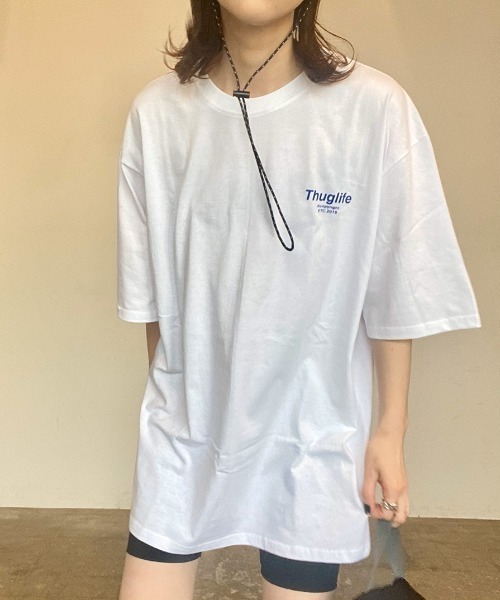 tシャツ バックロゴプリントオーバーTシャツ(kiharu select) / ロゴT バックロゴ オーバーサイズTシャツ 半袖 ビックシルエット ロ セール】バックプリントオーバーTシャツ(kiharu select) / ロゴT