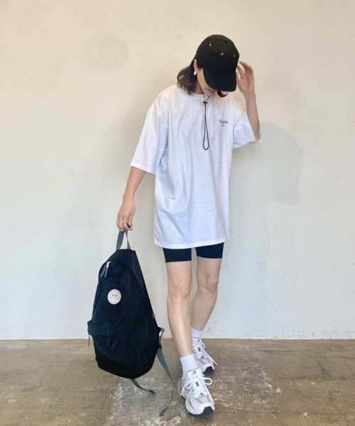 tシャツ バックロゴプリントオーバーTシャツ(kiharu select) / ロゴT バックロゴ オーバーサイズTシャツ 半袖 ビックシルエット ロ I-SOOK tシャツ バックプリントオーバーTシャツ(kiharu select
