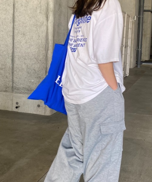 I-SOOK tシャツ バックプリントオーバーTシャツ(kiharu select