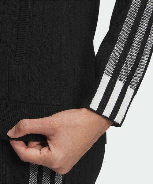 adidas（アディダス） ニット セーター スリーストライプス 防風 長袖