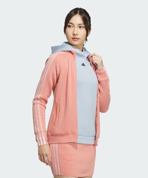 adidas（アディダス） ニット セーター スリーストライプス 防風 長袖