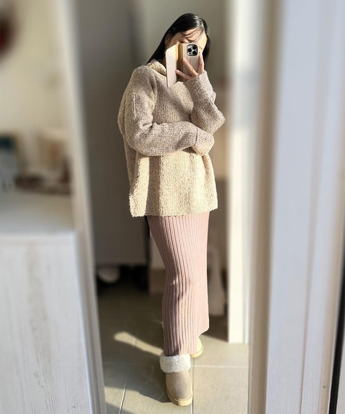 ニット セーター メランジハイネックニット レディース ROOP TOKYO ニット セーター メランジニットハイネック セーター