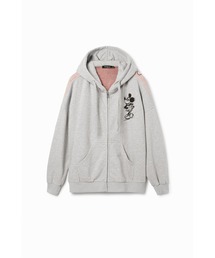 デシグアル　ディズニー　ミッキーマウス　コラボ　ビッグシルエット　パーカー　総柄 デシグアル Desigual ミッキー ミッキーマウス パーカー 総柄