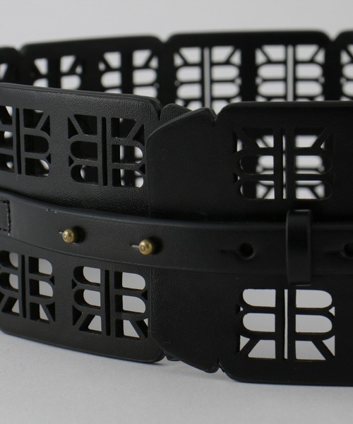 ロペ（ROPE’）/カッティングデザインワイドベルト ROPE'（ロペ） ベルト カッティングデザインワイドベルト レディース