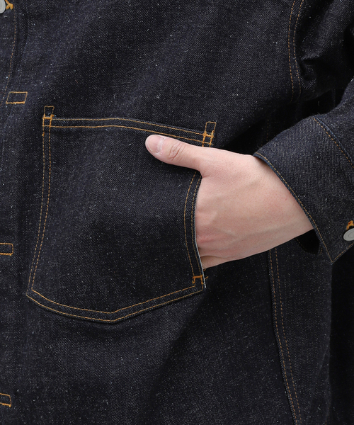 23AW MARKAWARE デニムジャケット キモノデニム / ショートデニムジャケット, Indigo – MARKAWARE