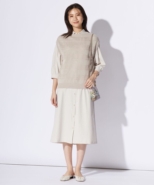 J.PRESS（J.プレス） シャツワンピース 「洗える」RENUソフトタイプ