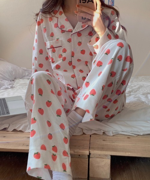 パジャマ ルームウェア RETRO MULTI DESIGN ROOM WEAR レディース