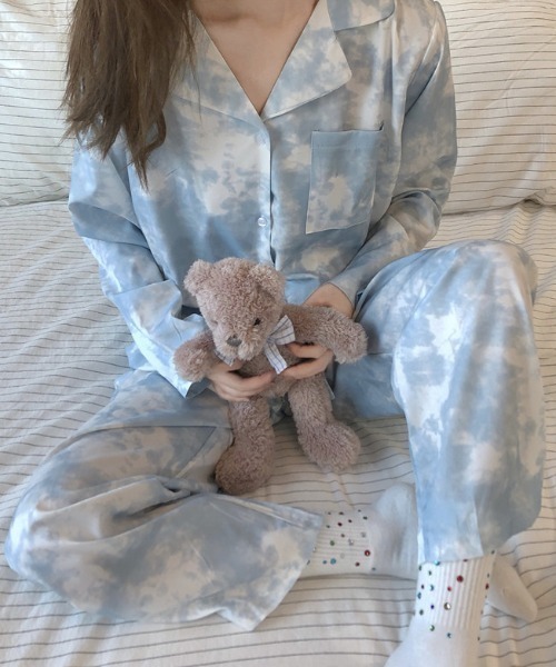 Flemew ルームウェア パジャマ ルームウェア RETRO MULTI DESIGN ROOM WEAR レディース