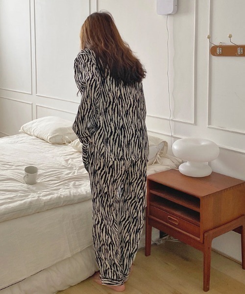 パジャマ ルームウェア RETRO MULTI DESIGN ROOM WEAR レディース